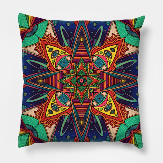 Minds Eye Fractal Pillow by taoistviking