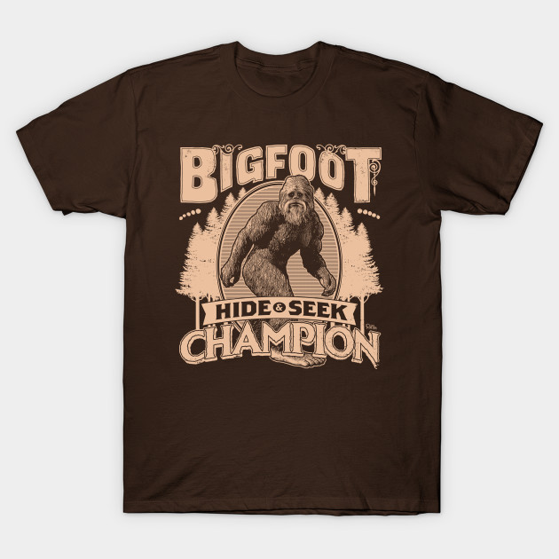 bigfoot hide and seek shirt