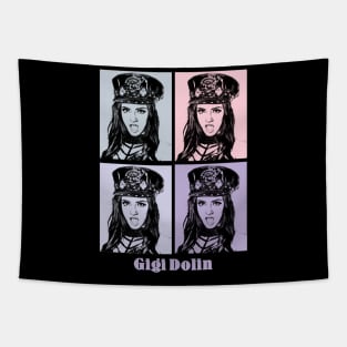 Gigi Dolin Wrestling Pop Art Tapestry