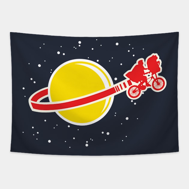 Extra Terrestrial Space Flight Tapestry by DeepDiveThreads