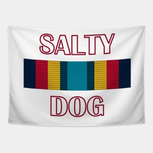 Navy Salty Dog Sea Service Ribbon Tapestry