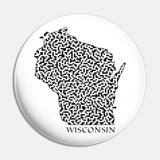 State of Wisconsin Maze Pin