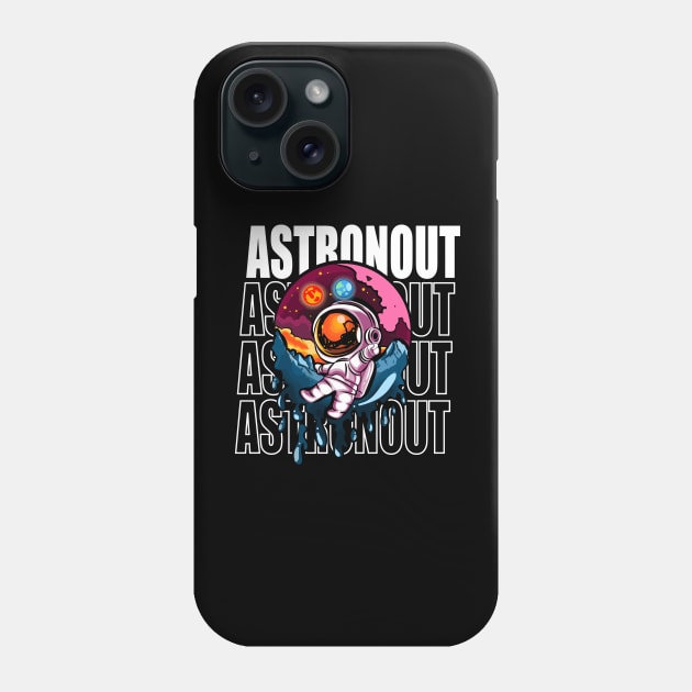 astronaut theme design Phone Case by OrionAXS