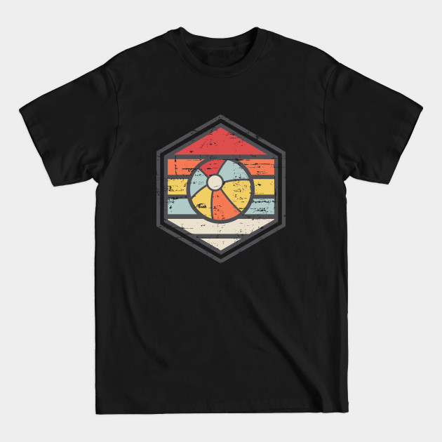 Discover Retro Badge Baseball Light - Beaches - T-Shirt