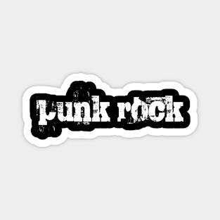 punk rock text Magnet