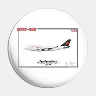 Boeing B747-400 - Canadian Airlines "Hybrid Air Canada Colours" (Art Print) Pin