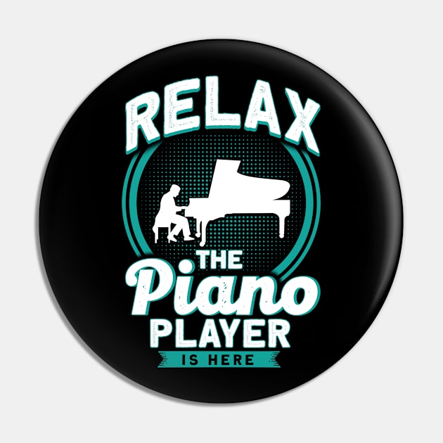 Pianist Musical Instrument Piano Pin by Toeffishirts