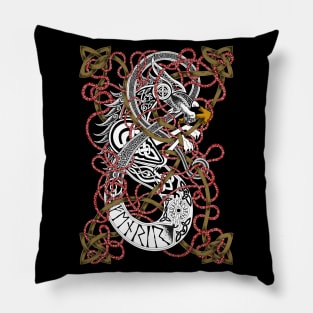 Fenrir the Wolf Norse Mythology Pillow