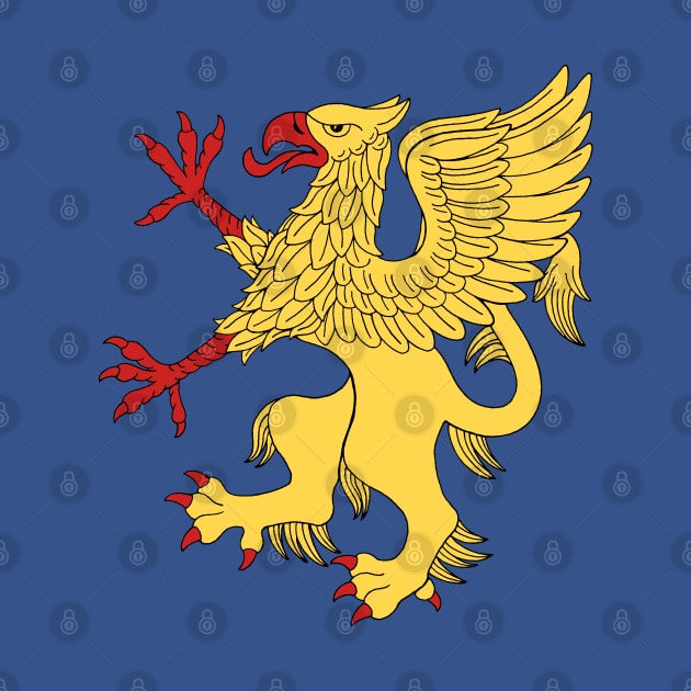 Griffin Rampant Or by AzureLionProductions