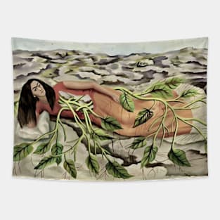 Roots by Frida Kahlo Tapestry