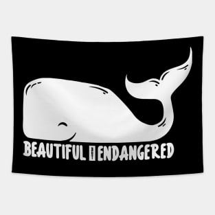 'Beautiful but Endangered' Animal Conservation Shirt Tapestry