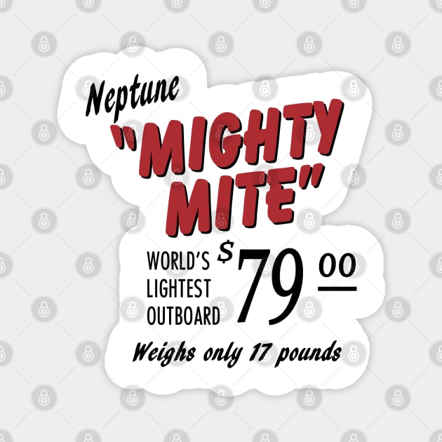 Neptune Mighty Mite.  Outboard motor. Magnet by fiercewoman101