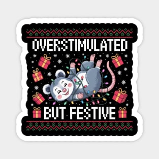 Overstimulated-But-Festive Magnet