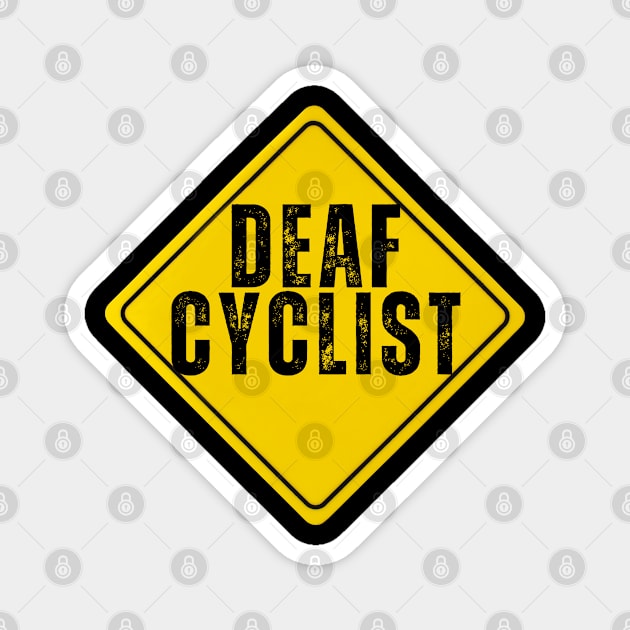 Deaf Cyclist Magnet by DDCreates