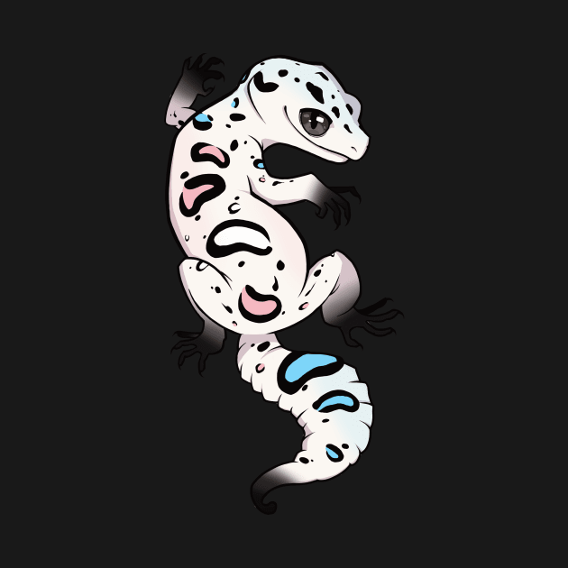 Transgender Pride Leopard Gecko by saltuurn