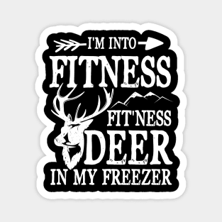 I'm Into Fitness Deer in Freezer Magnet