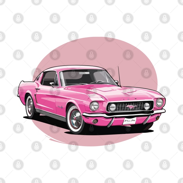 Pink Classic Barbie Car by VENZ0LIC