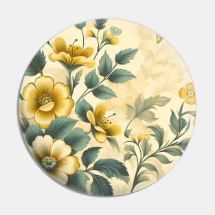 Yellow Flowers Pin