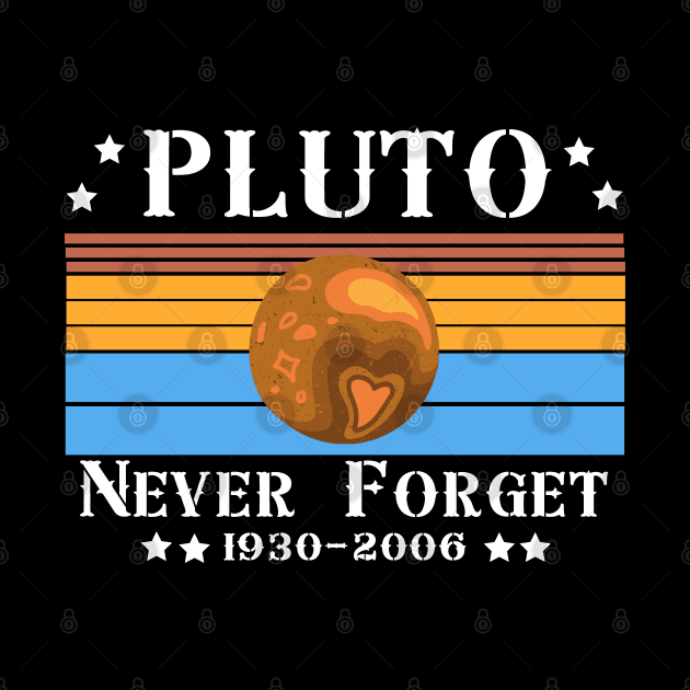 Pluto Never Forget 1936-2006 Shirt - Retro Style Shirt - Science Shirt by AE Desings Digital