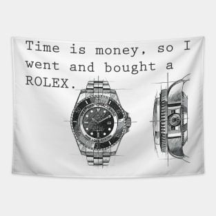 Time Is Money Tapestry