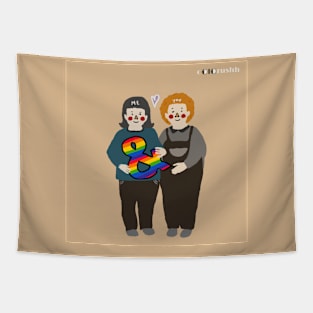 You & Me - Loving Couples Tapestry