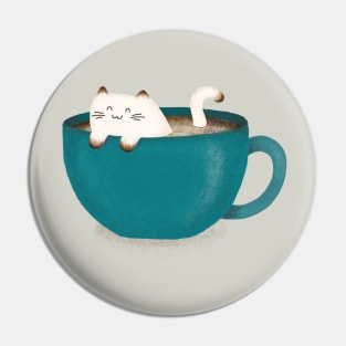 Latte Kitty Pin