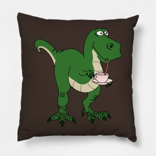 Tea Rex Pillow