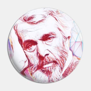 Thomas Carlyle Portrait | Thomas Carlyle Artwork Line Art Pin