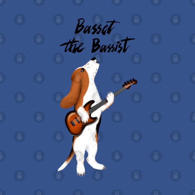 Basset the Bassist by illucalliart