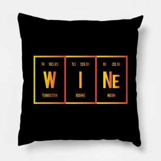 Wine - Periodic Table of Elements Pillow