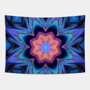 Peach Purpleflower Tapestry