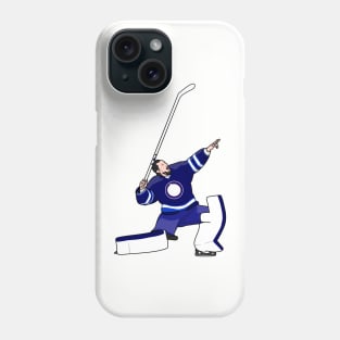 The goaltender hellebuyck Phone Case