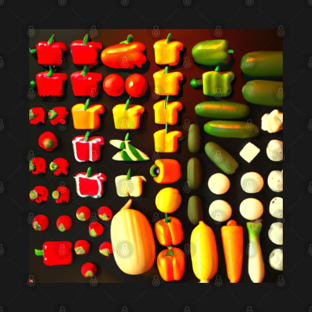 Size chart vegetable art by tearbytea