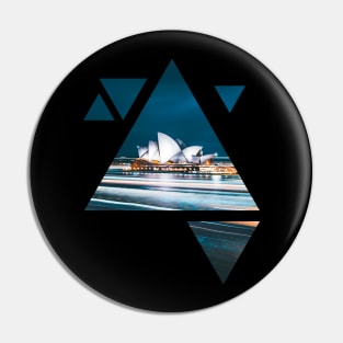 Sydney - geometric art black Pin