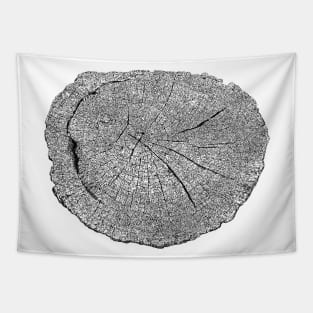 Wood slice image Tapestry