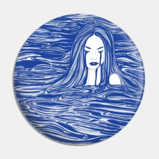 Blue Sea Nymph Pin