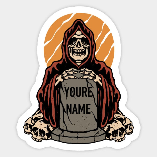 Grim Reaper Design' Sticker