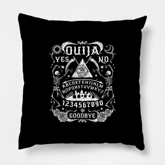 Paranormal Ouija Board I Satanic Occult graphic Pillow by biNutz