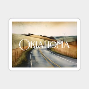 Oklahoma Wheat Fields Magnet