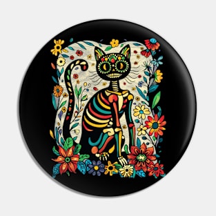 Cat Skull Magic Pin