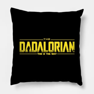 The Dadalorian Star Funny Father's Day Pillow