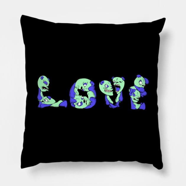 Love bears two Pillow by Bear Crump