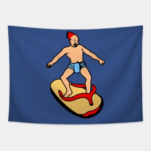 Slipper Surfer Tapestry