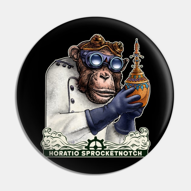 Horatio Sprocketnotch Pin by ChetArt