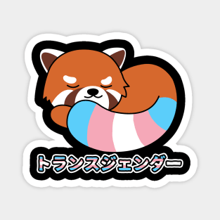 Cute Red Panda Transgender Pride Magnet