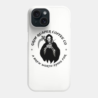 Grim Reaper Coffee Company Coffee Fan Gift Phone Case