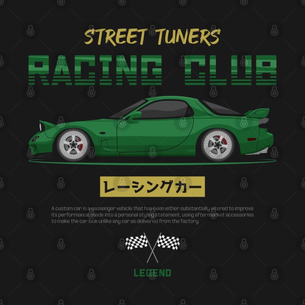 Midnight Racer Green FD3S RX7 JDM by GoldenTuners