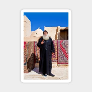 Egypt. Monastery of St.Anthony. Coptic Monk. Magnet