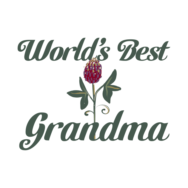 World's Best Grandma Flower by bubbsnugg