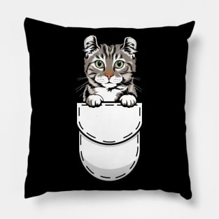 Funny American Curl Pocket Cat Pillow